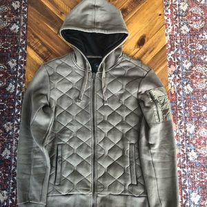 Men’s guess quilted hoodie